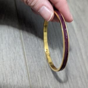JCrew Enamel Gold Tone Bangle